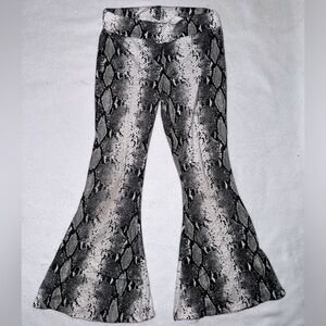 Snake Skin Bell Bottoms